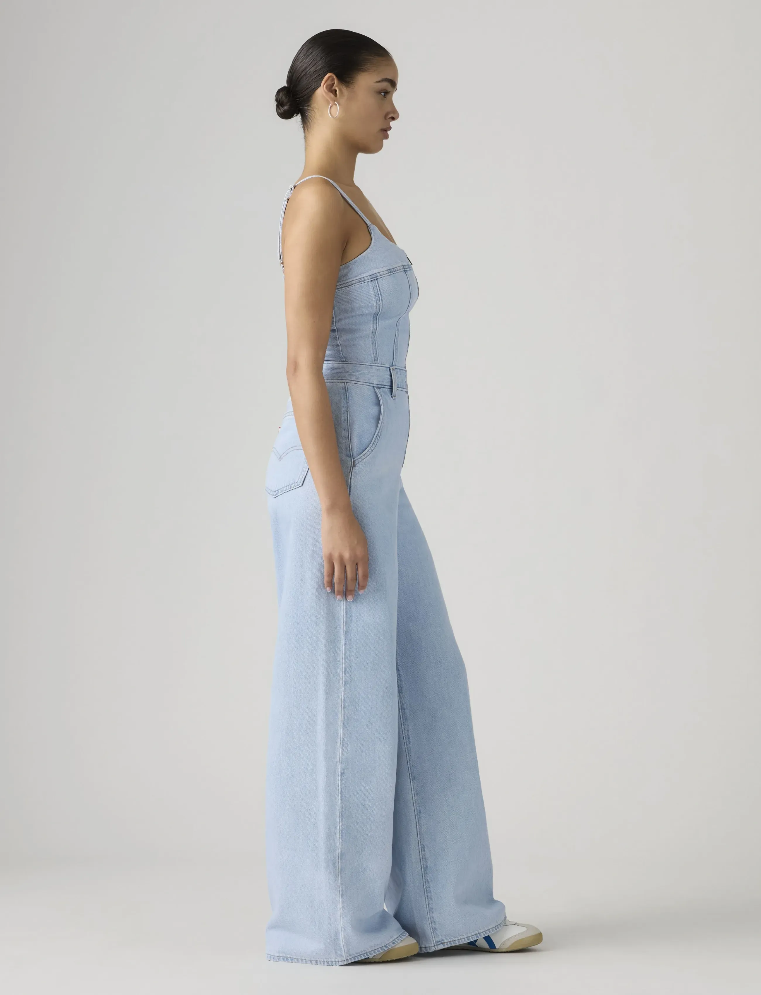 Levi's® - BUSTIER JUMPSUIT ALWAYS GOING - jumpsuits - light indigo - flat finis - 3
