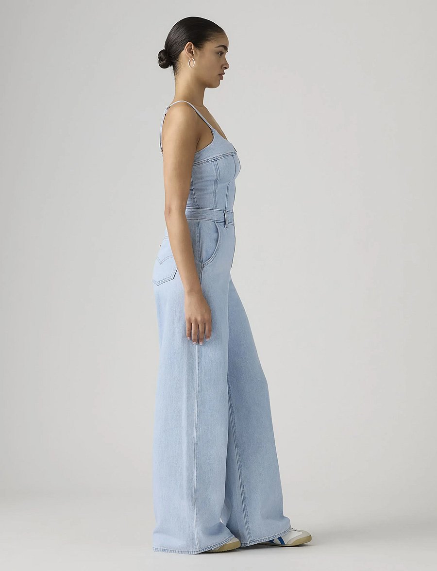 Levi's® - BUSTIER JUMPSUIT ALWAYS GOING - kombinesoonid - light indigo - flat finis - 3