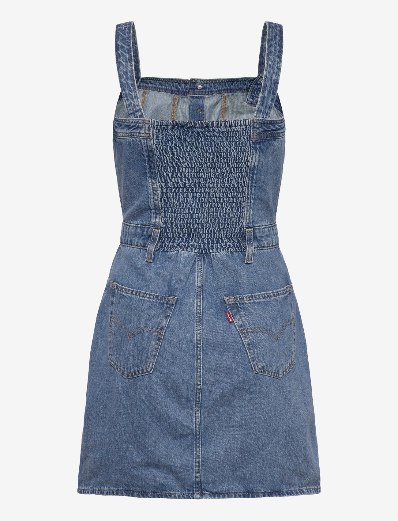 Levi's® - ICONIC BUTTON THRU DRESS CHILL - denim dresses - med indigo - worn in - 1
