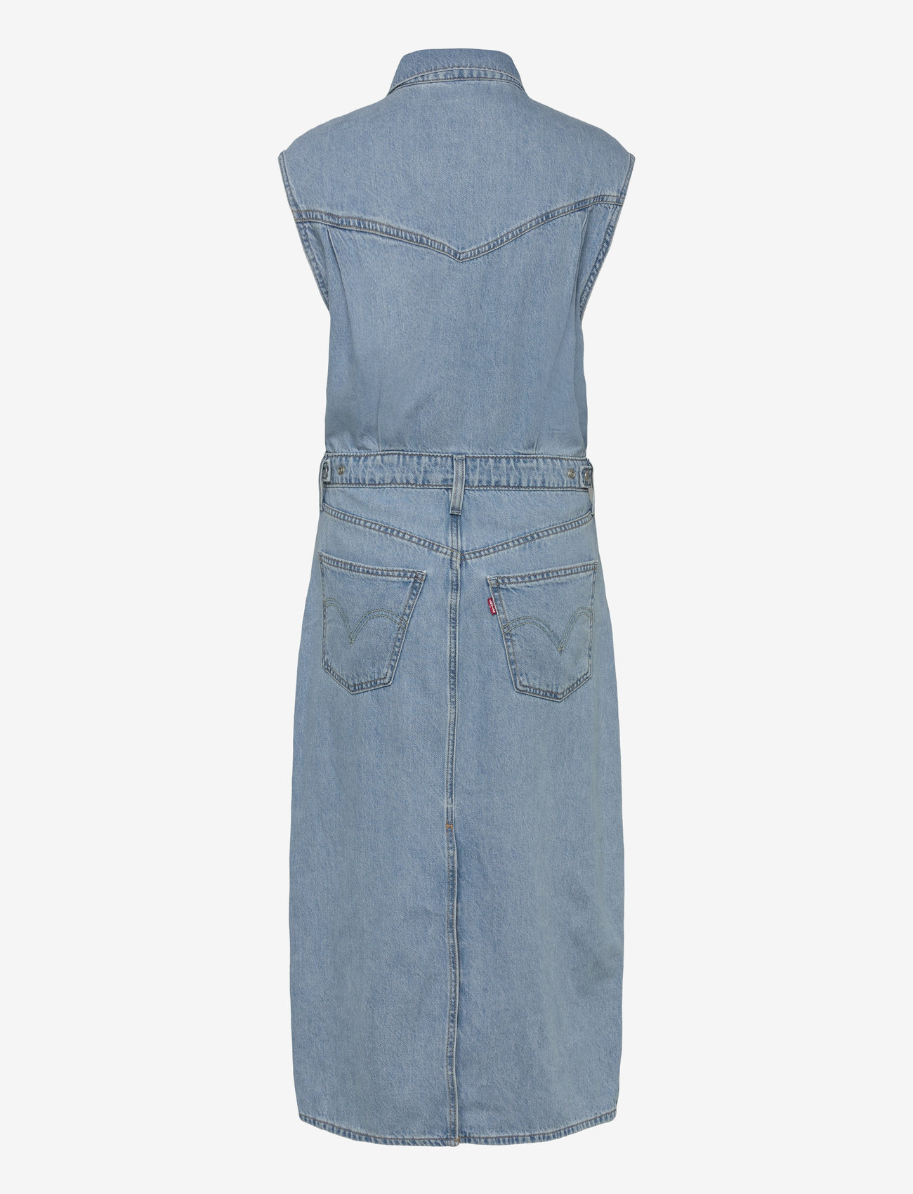 Levi's® - ICONIC SLEEVELESS DRESS WRAPPE - light indigo - worn in - 2
