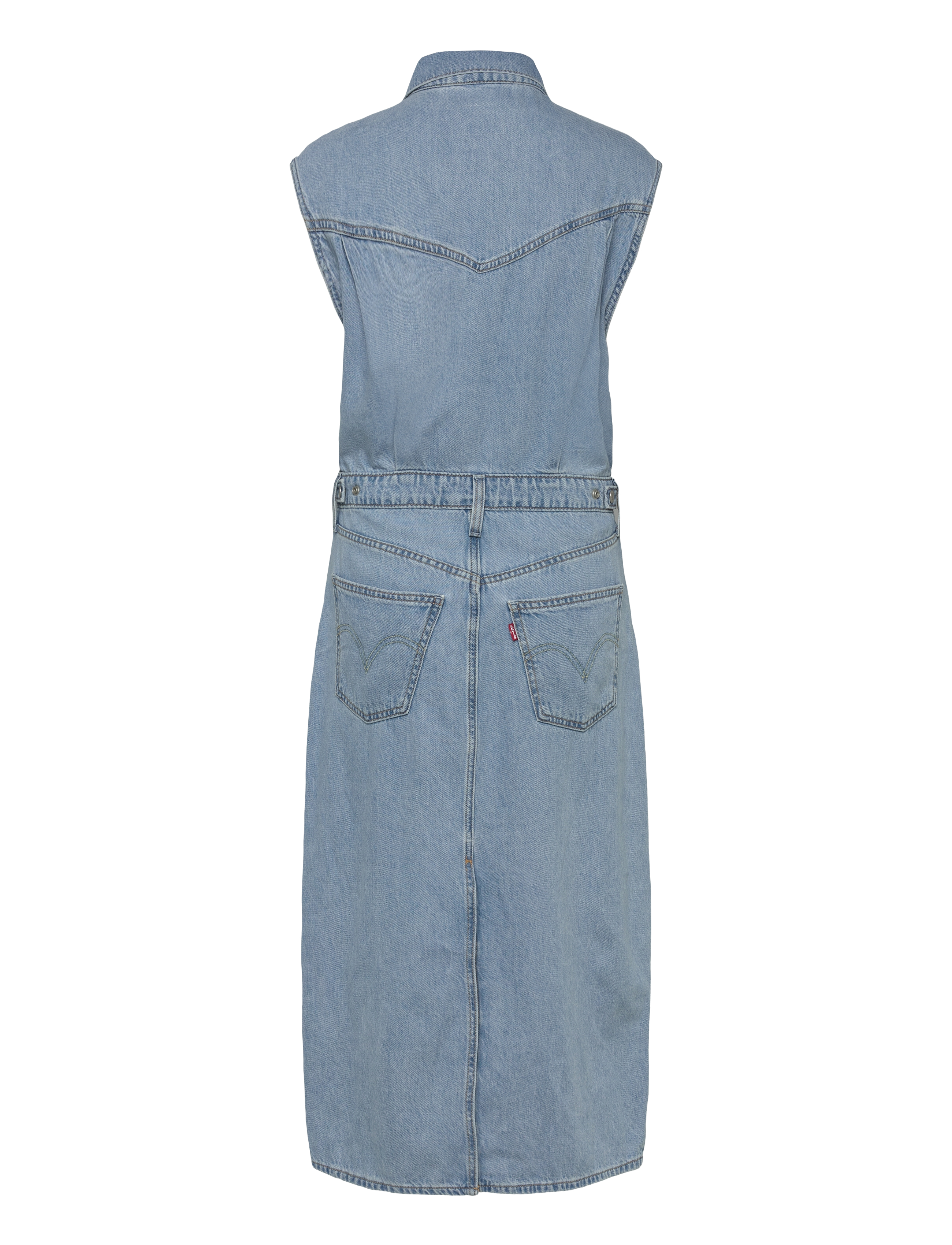 Levi's® - ICONIC SLEEVELESS DRESS WRAPPE - light indigo - worn in - 2