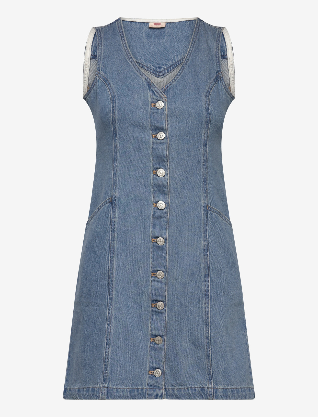 Levi's® - VIANNA VEST DRESS SPECIAL SHOW - denimkjoler - med indigo - worn in - 0