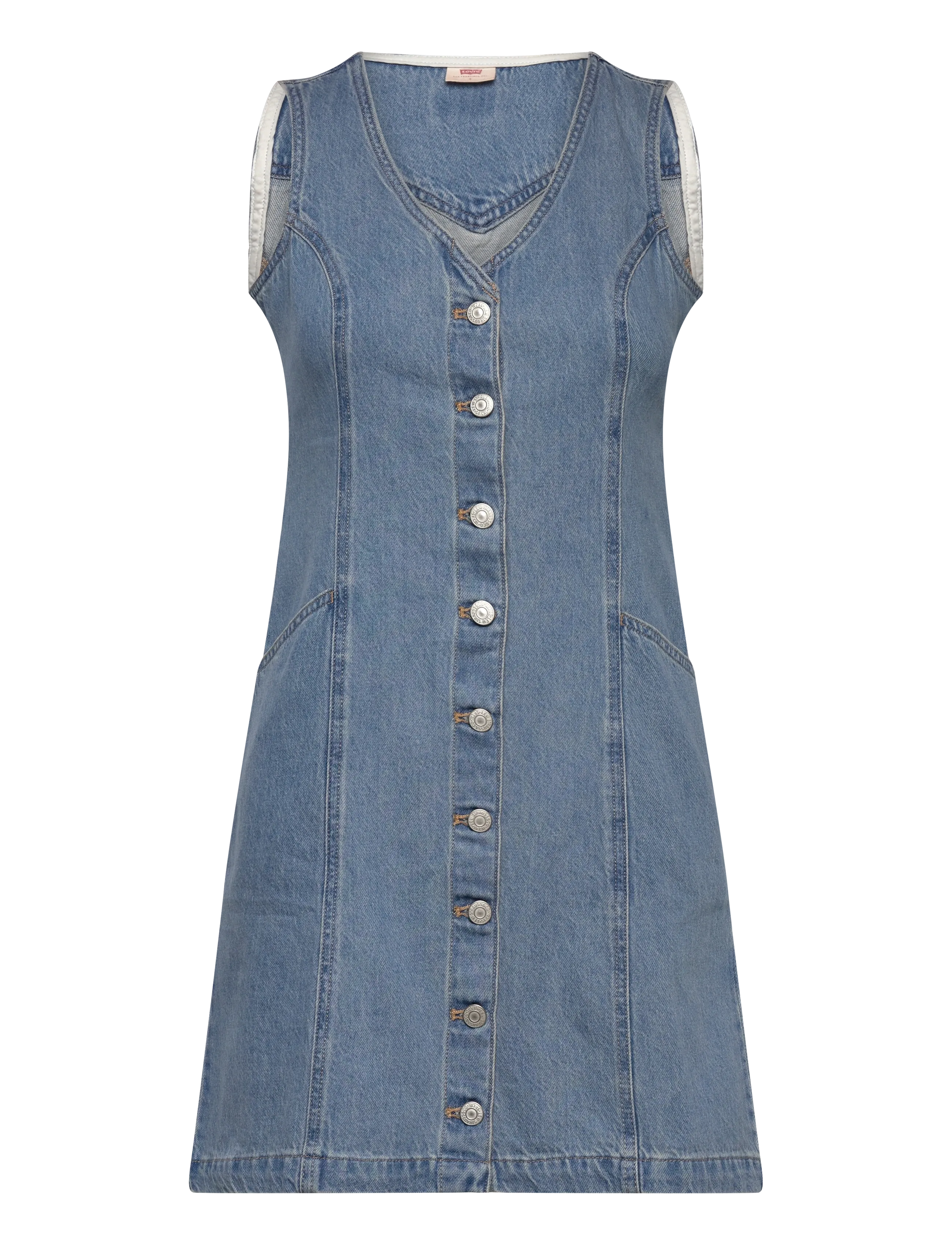 Levi's® VIANNA VEST DRESS SPECIAL SHOW - Levi's® - MED INDIGO - WORN IN / blue