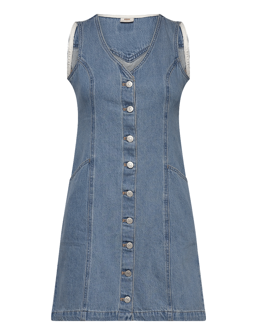 Levi's® - VIANNA VEST DRESS SPECIAL SHOW - robes en jeans - med indigo - worn in - 1