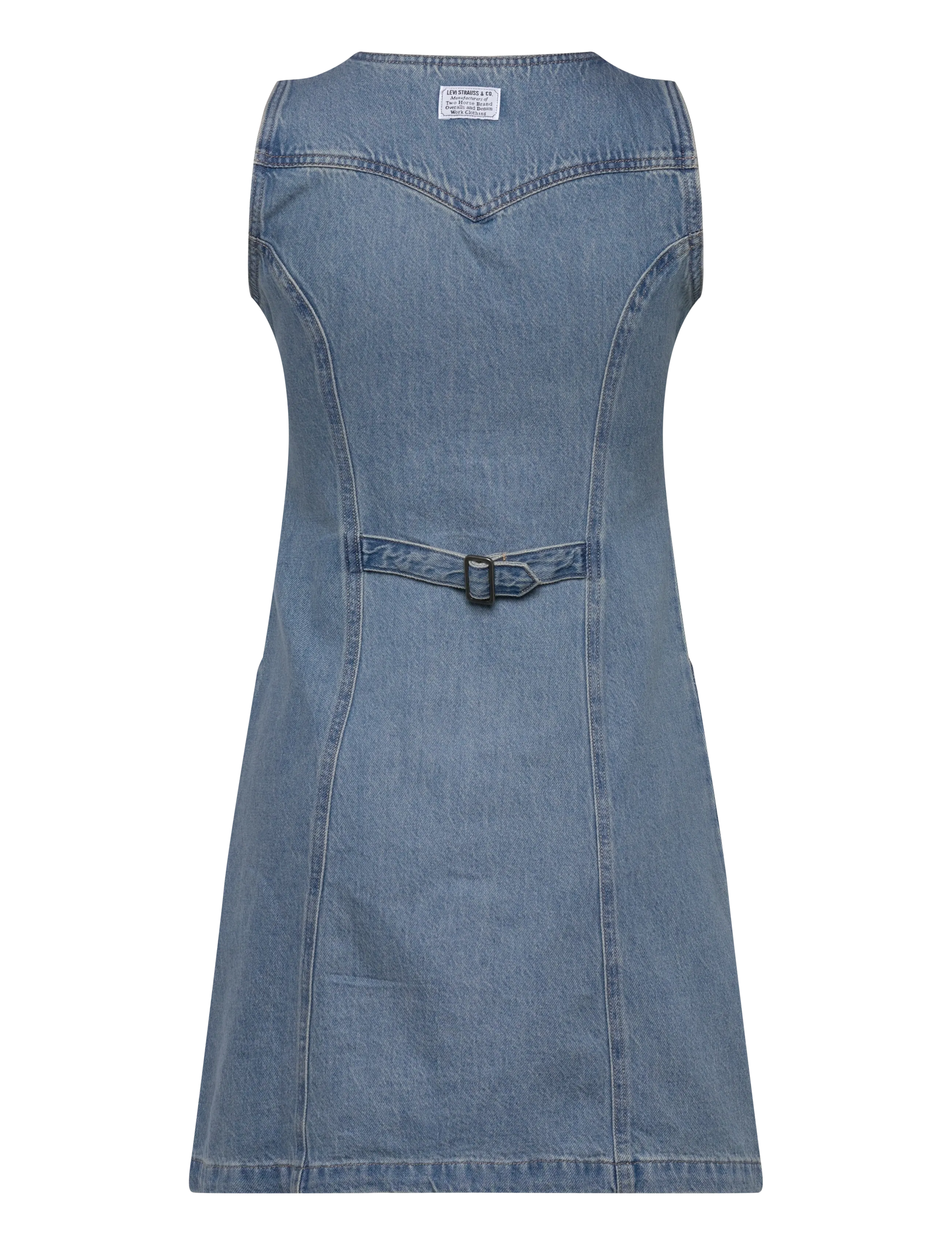 Levi's® - VIANNA VEST DRESS SPECIAL SHOW - robes en jeans - med indigo - worn in - 2