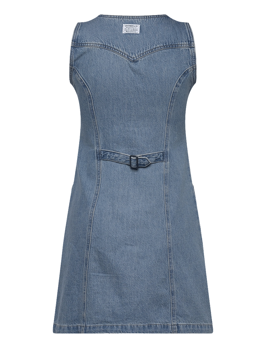 Levi's® - VIANNA VEST DRESS SPECIAL SHOW - robes en jeans - med indigo - worn in - 2
