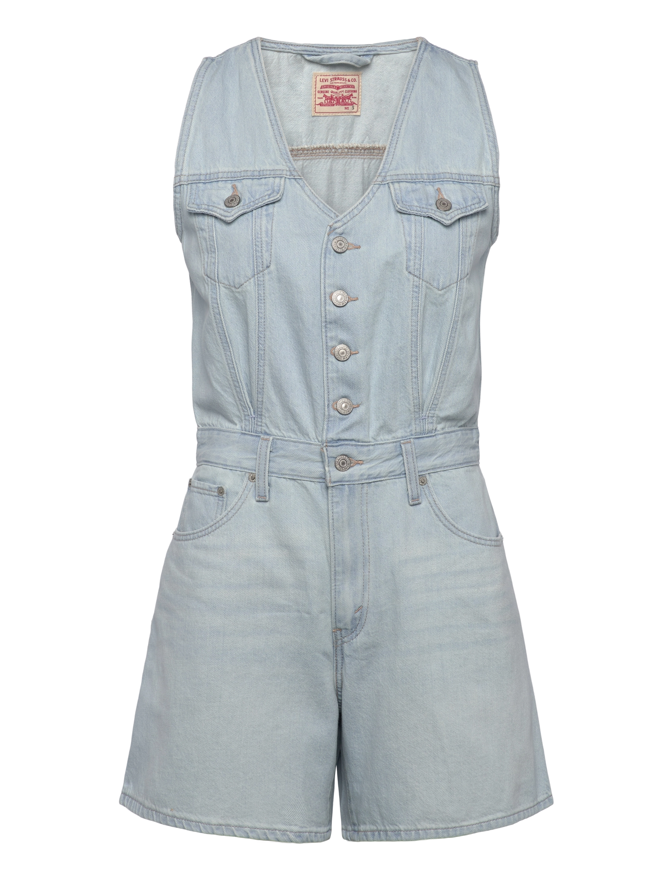 Levi's® VEST ROMPER ROM COM - Buksedragter - MED INDIGO - WORN IN / blue
