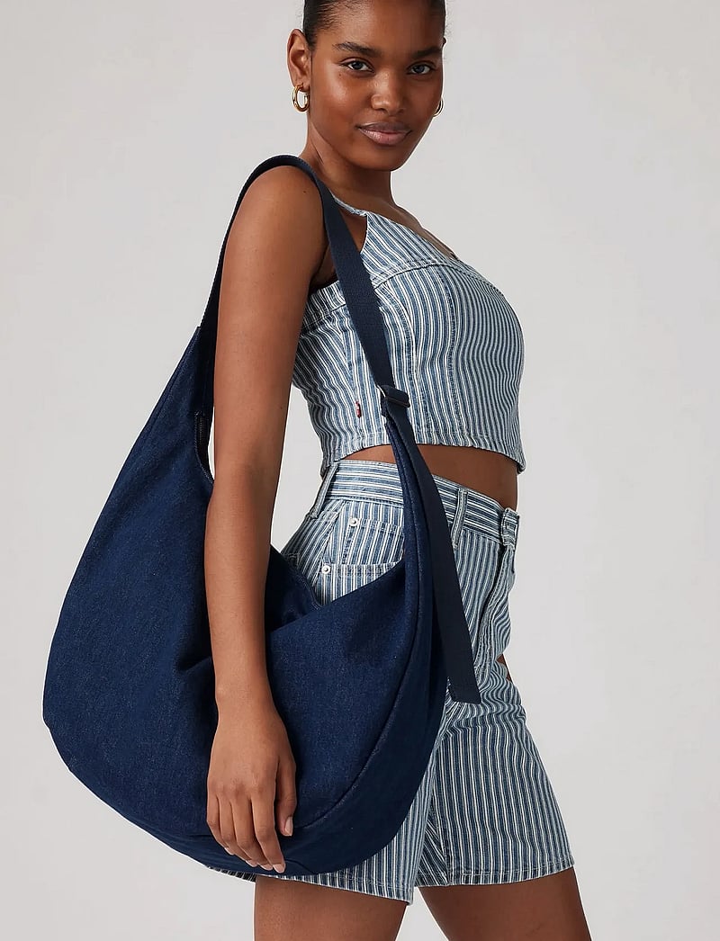 Levi's® - BROOKLYN XL SHOULDER BAG INDIG - speciella tillfällen - dark indigo - flat finish - 0