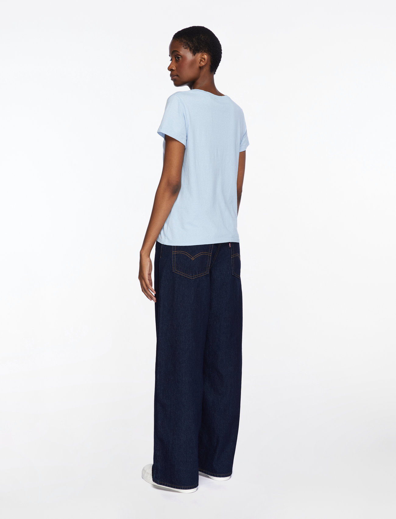 Levi's® - PERFECT SLUB VNECK CHAMBRAY BL - t-särgid - blues - 5