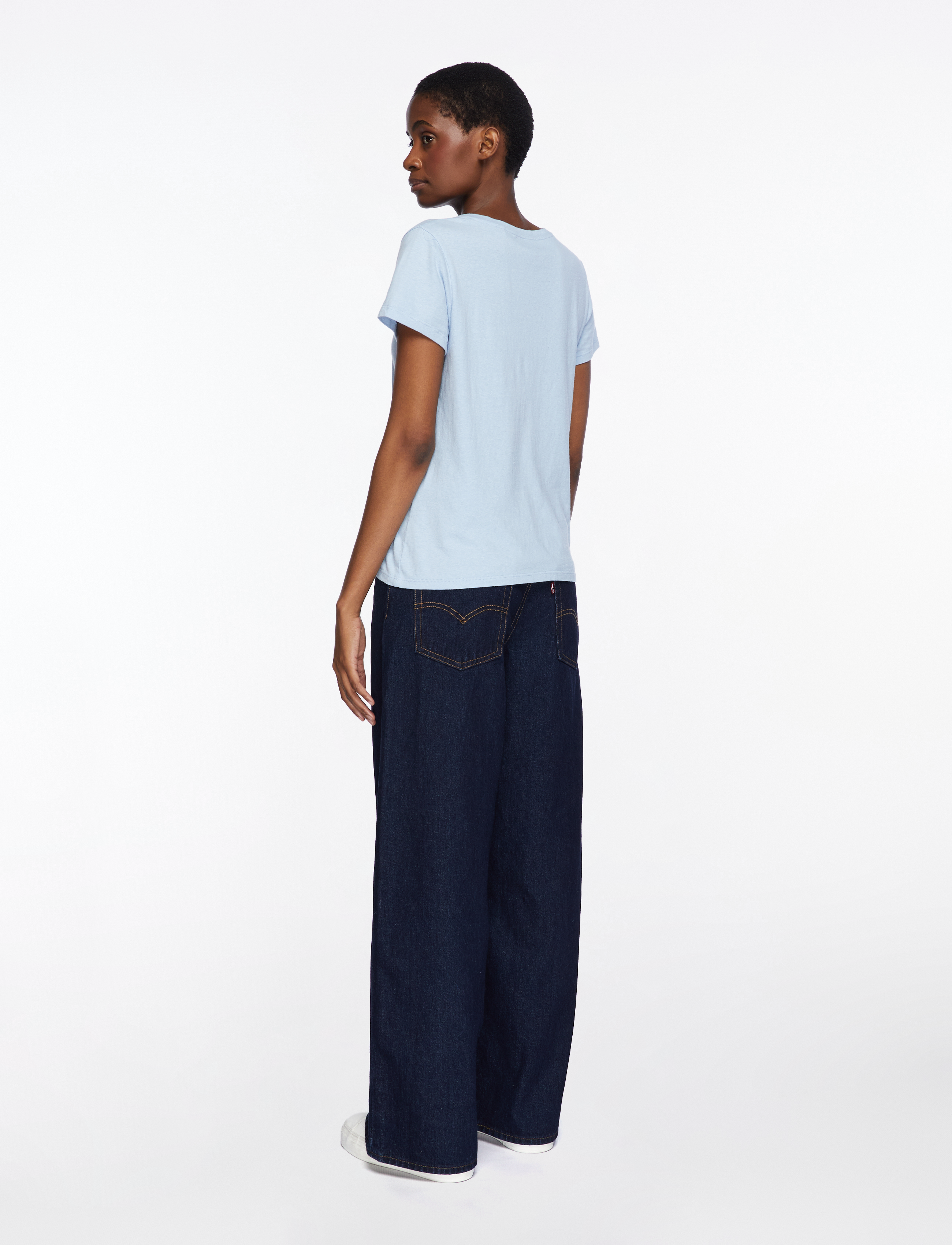 Levi's® - PERFECT SLUB VNECK CHAMBRAY BL - blues - 5