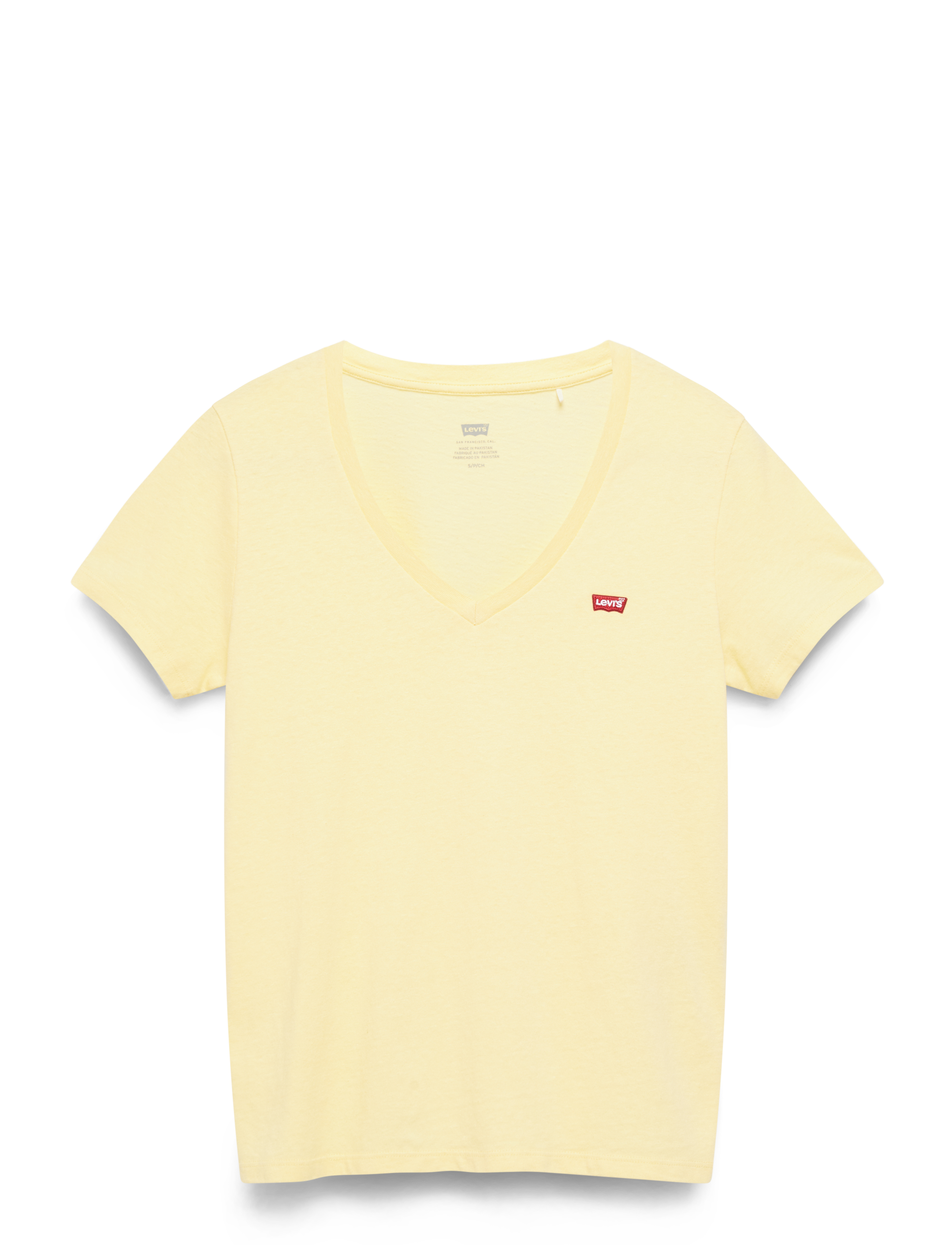 PERFECT SLUB VNECK MOOD YELLOW - YELLOWS