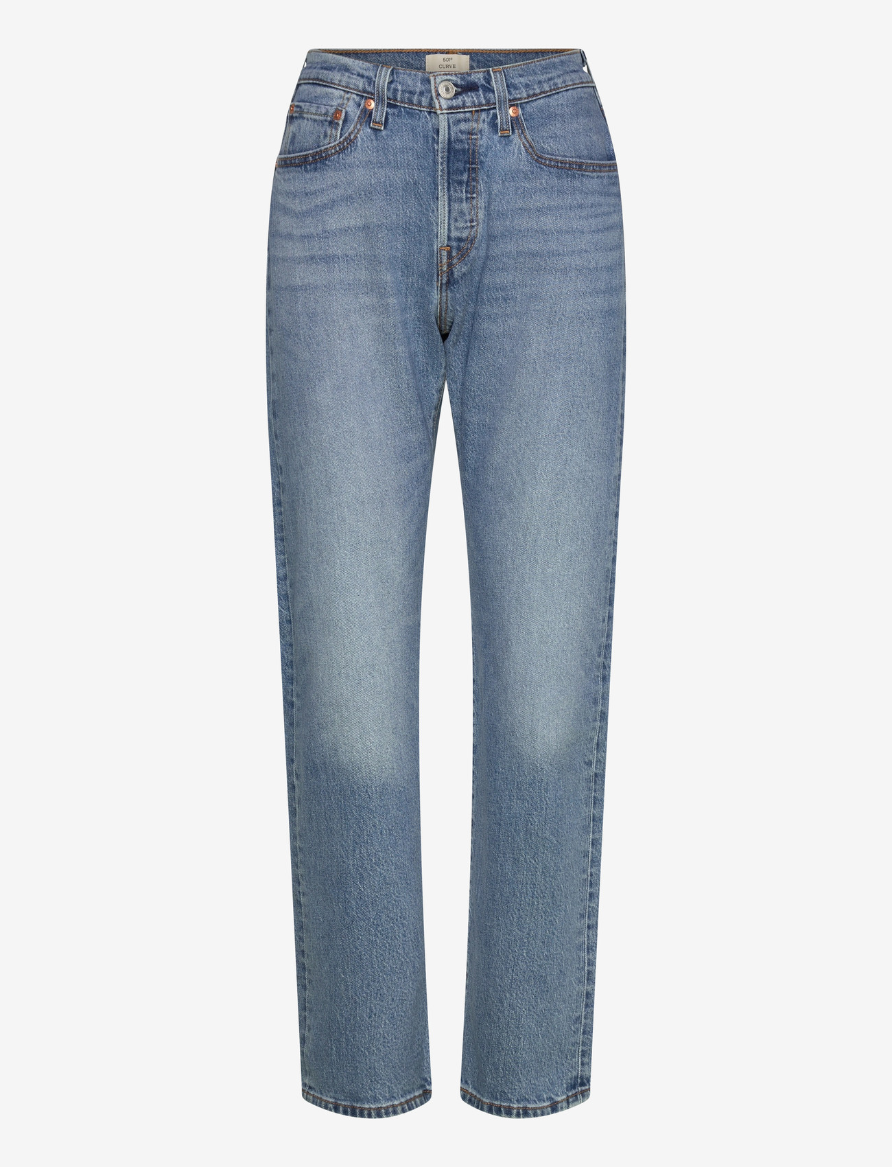 Levi's® 501 CURVE LUCID DREAM - Straight jeans - MED INDIGO - WORN IN / blue
