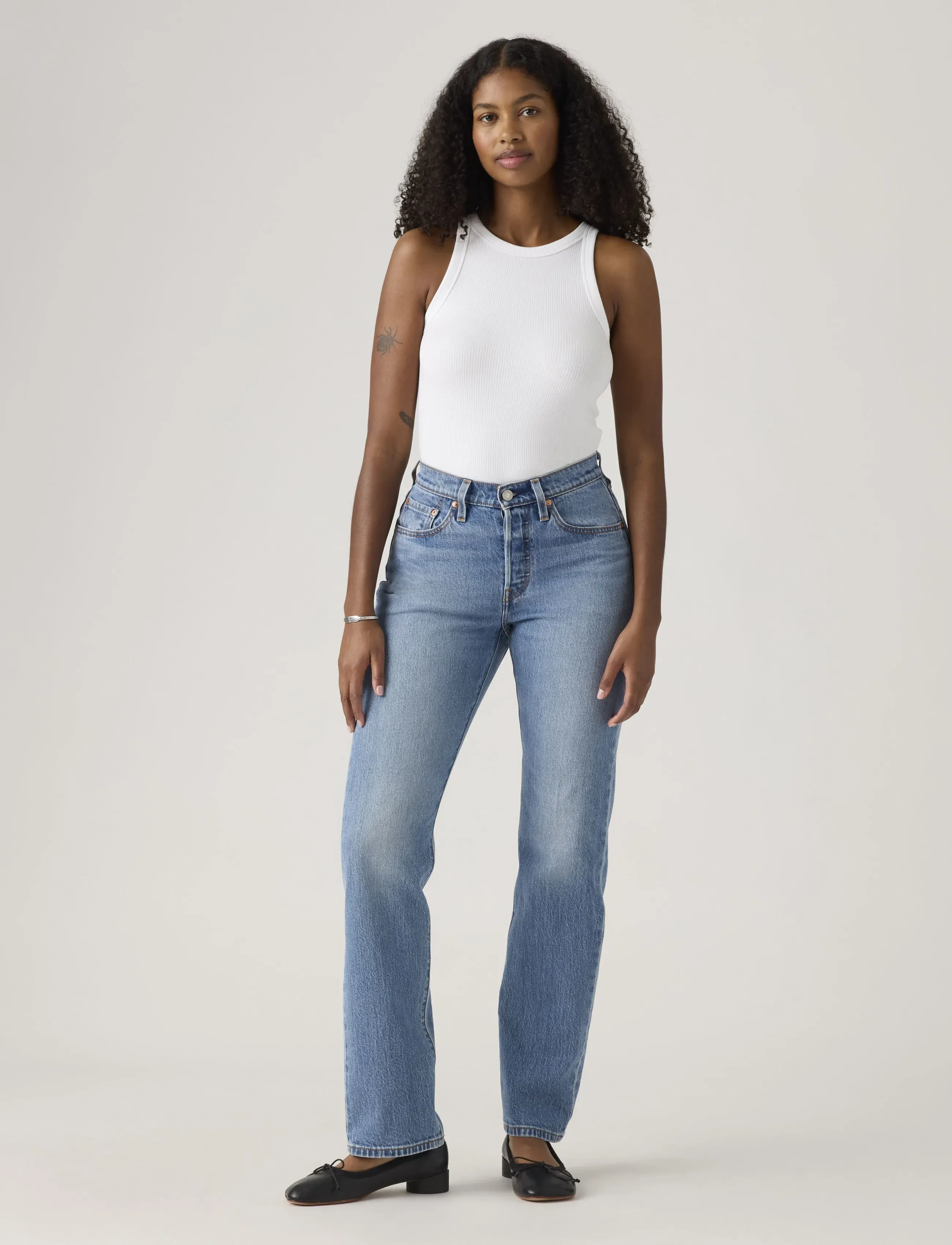 Levi's® 501 CURVE LUCID DREAM - Kläder - MED INDIGO - WORN IN / blue