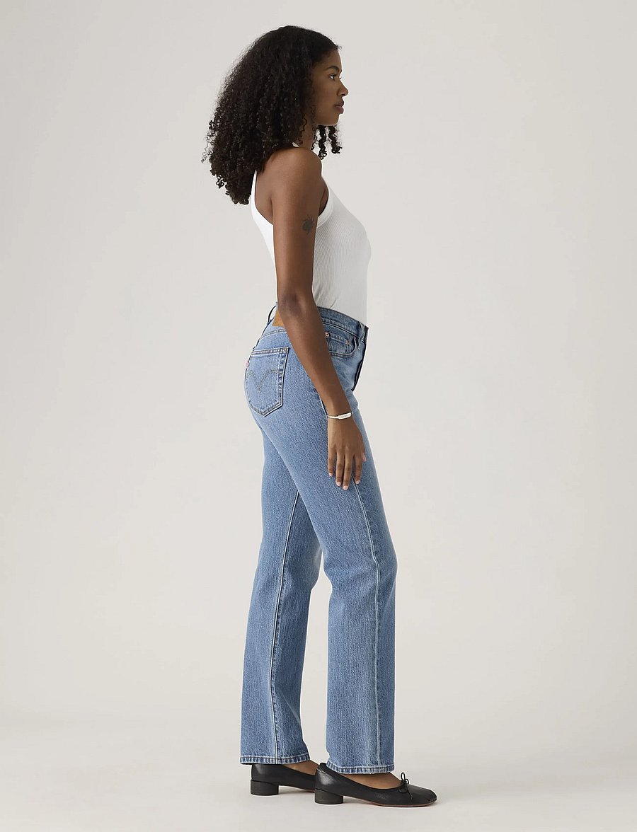 Levi's® - 501 CURVE LUCID DREAM - jeans droites - med indigo - worn in - 3