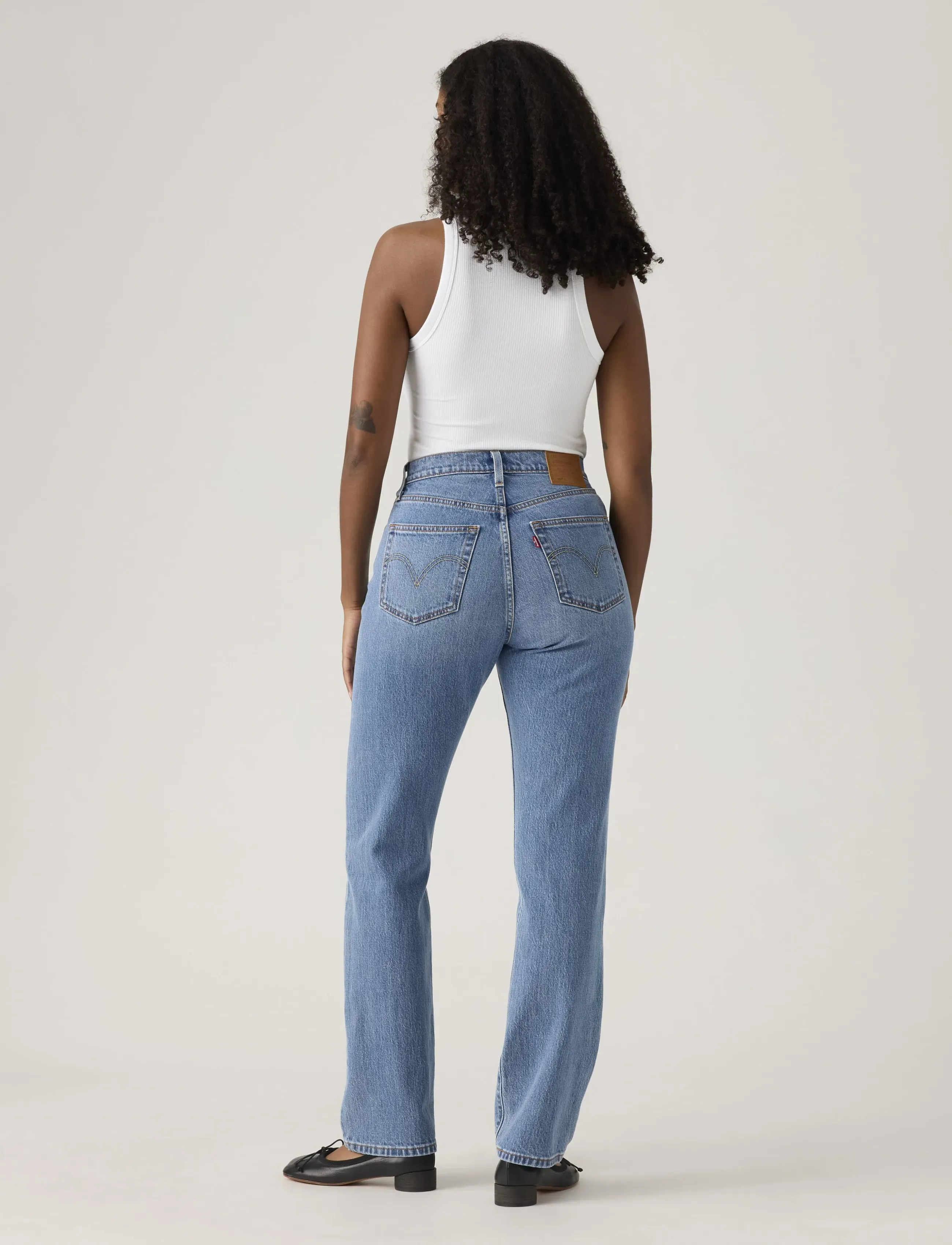 Levi's® - 501 CURVE LUCID DREAM - jeans droites - med indigo - worn in - 4