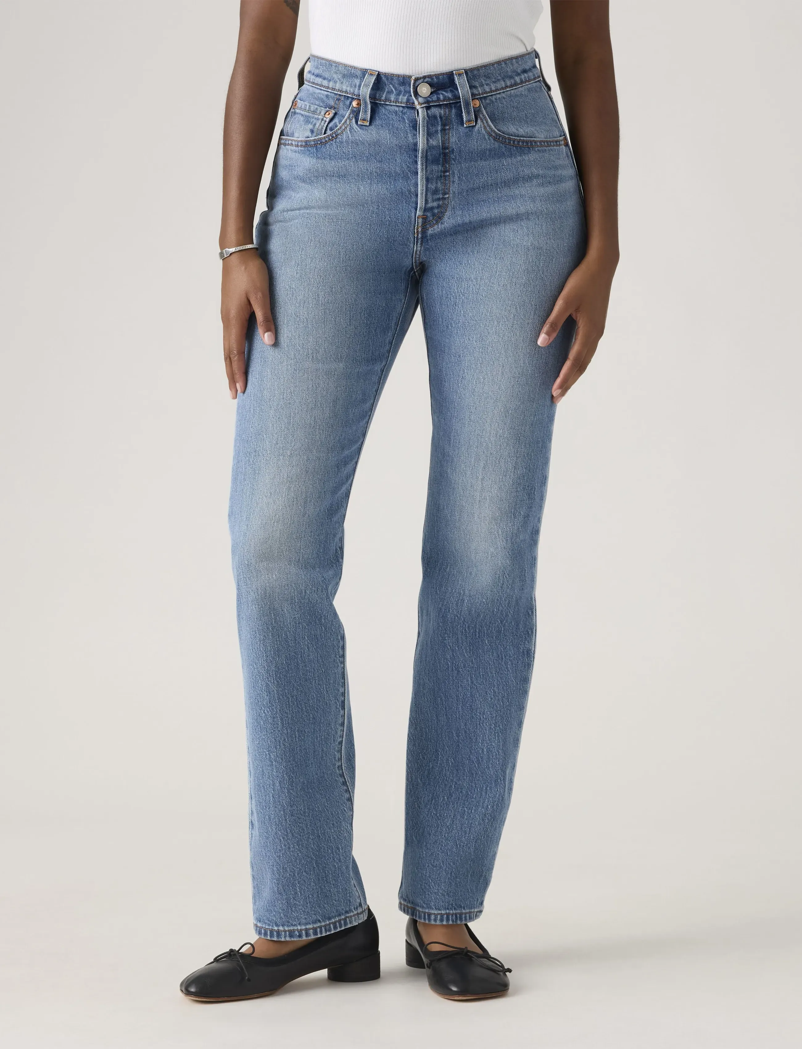Levi's® - 501 CURVE LUCID DREAM - jeans droites - med indigo - worn in - 5