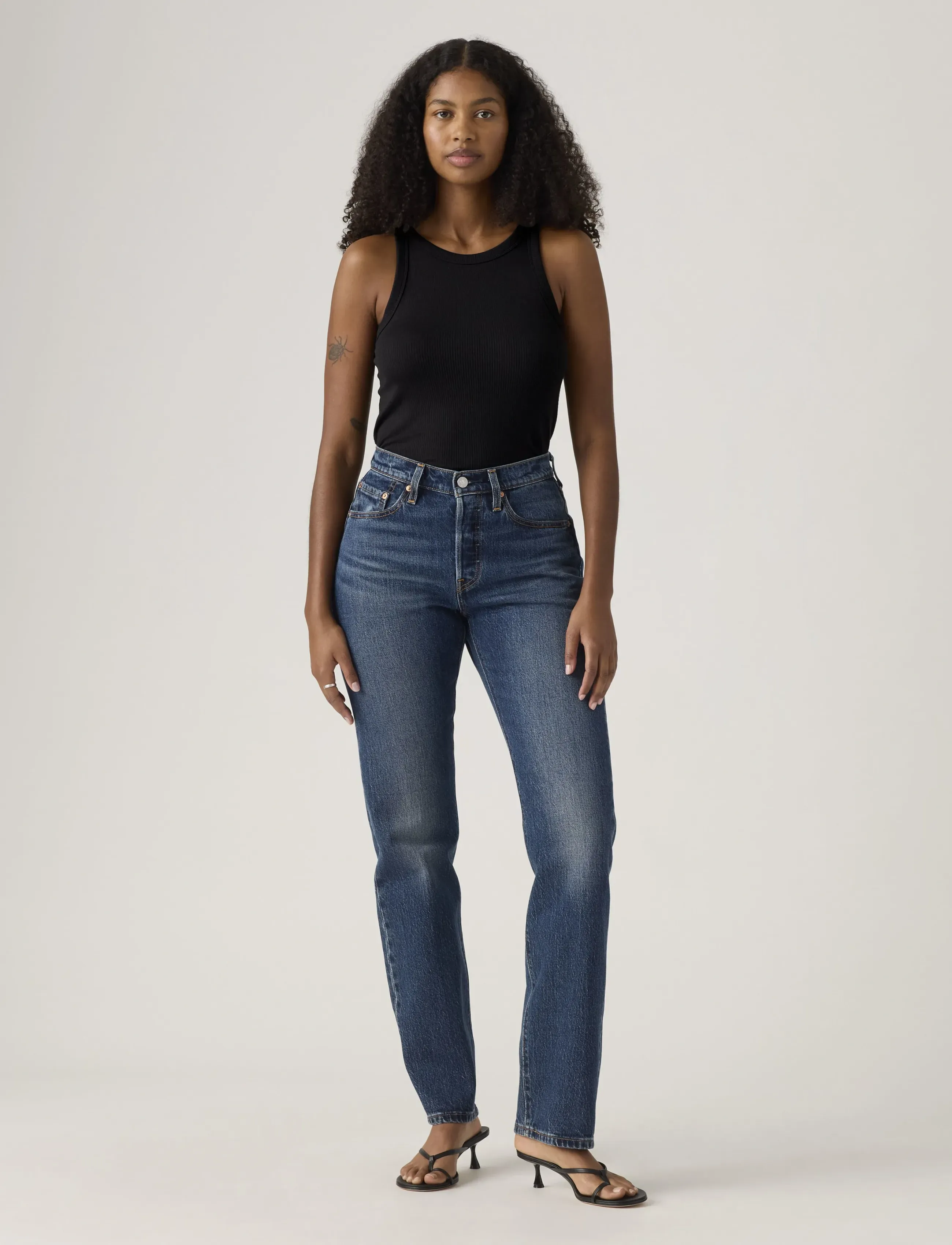 Levi's® 501 CURVE COLD SUMMER - Jeans - DARK INDIGO - WORN IN / blue