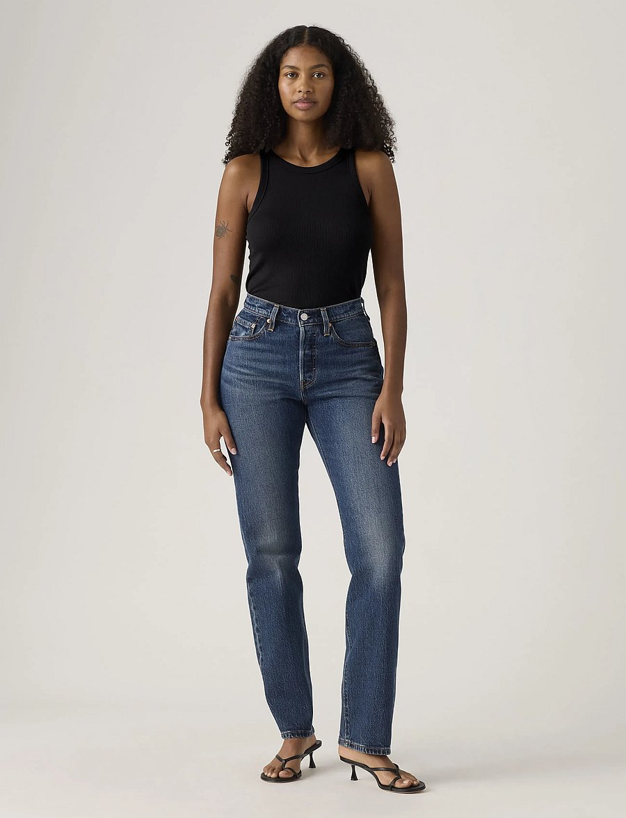 Levi's® - 501 CURVE COLD SUMMER - jeans droites - dark indigo - worn in - 0