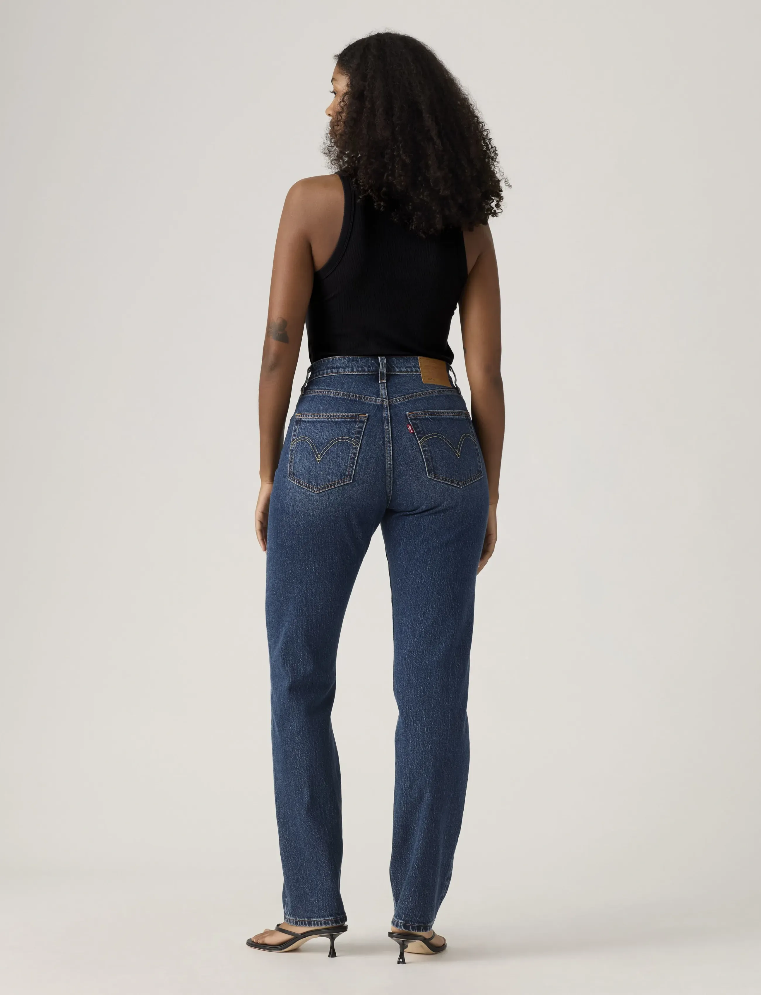 Levi's® - 501 CURVE COLD SUMMER - jeans droites - dark indigo - worn in - 4
