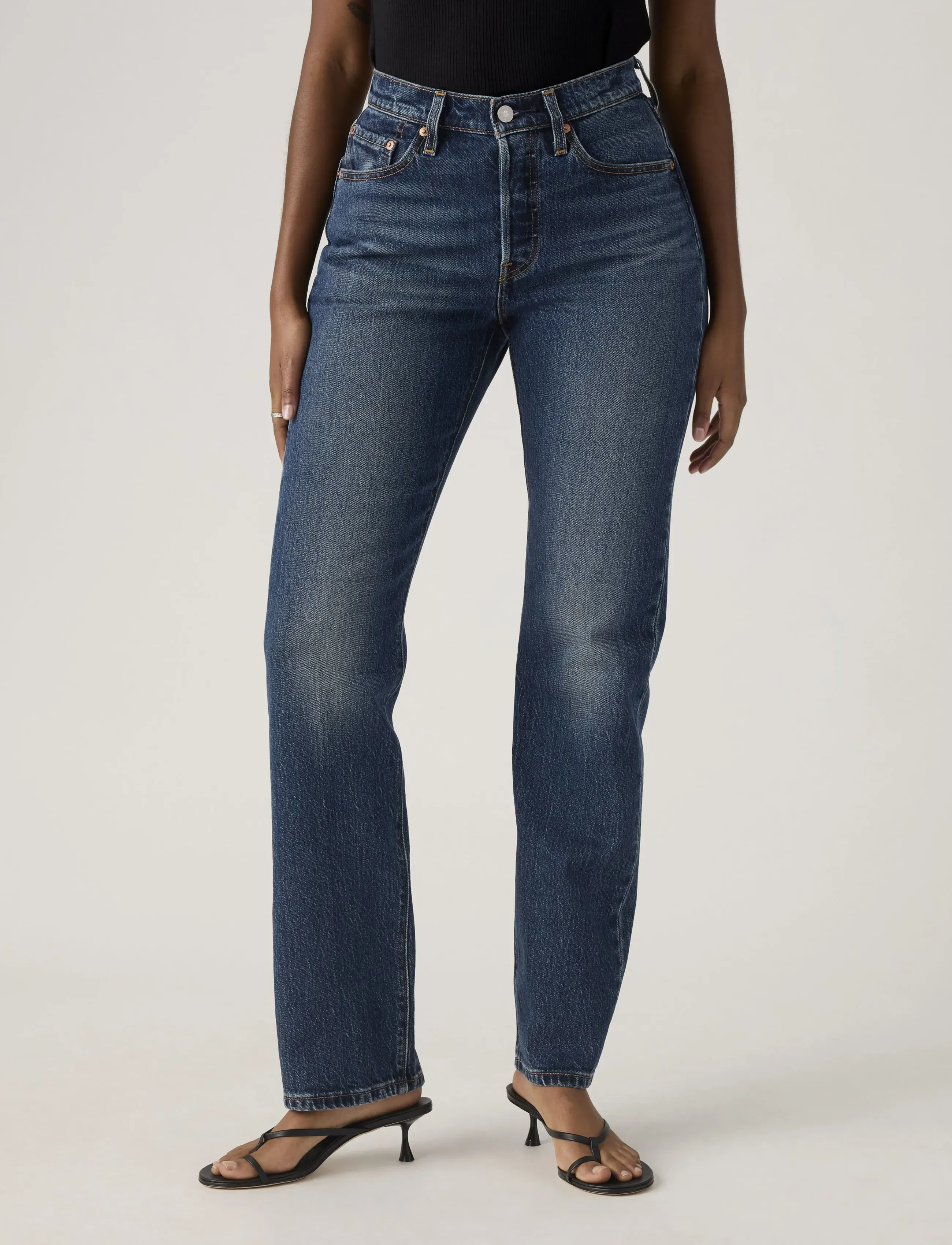 Levi's® - 501 CURVE COLD SUMMER - straight jeans - dark indigo - worn in - 5