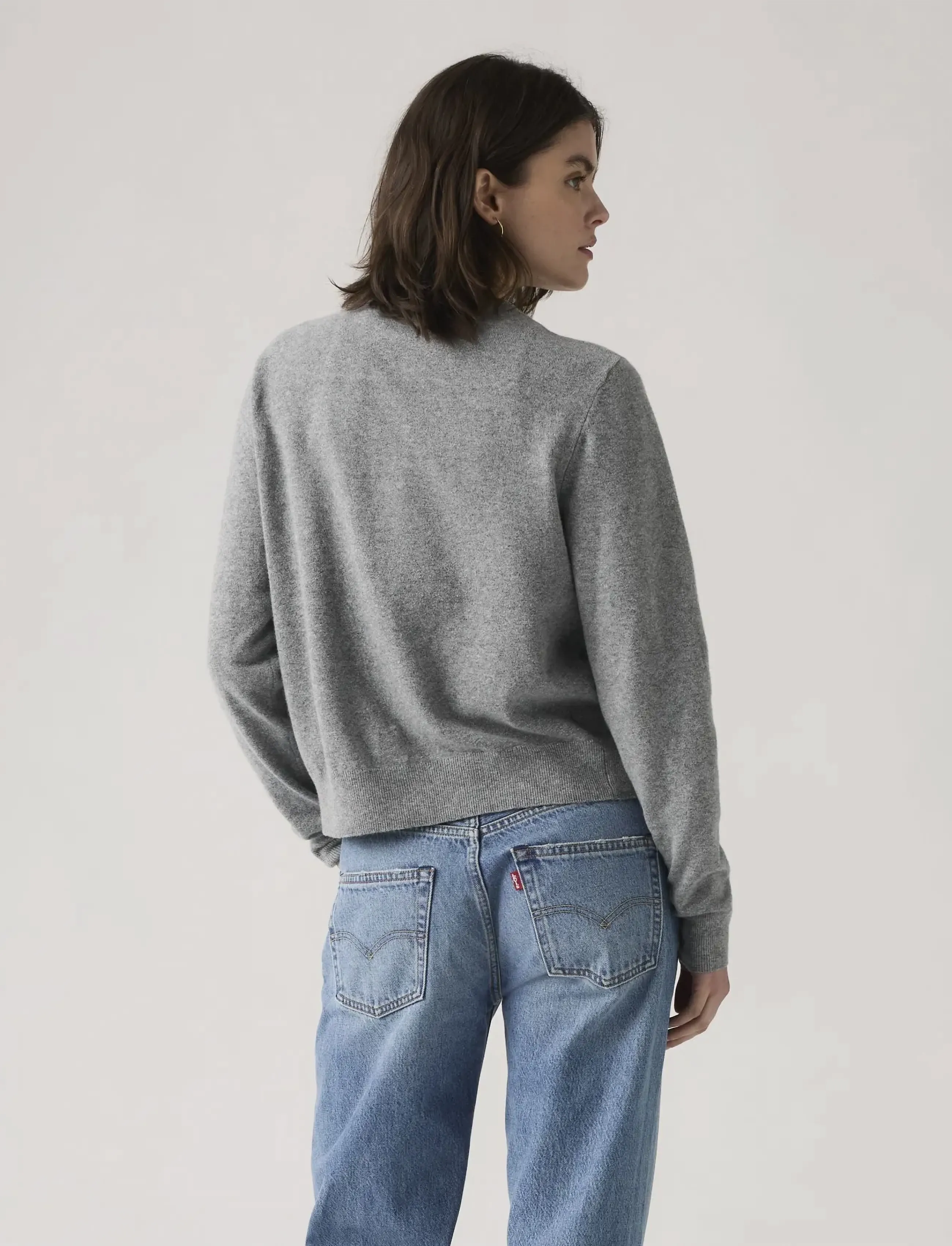 Levi's® - SUPER SOFT CREWNECK CARDI DARK - neutrals - 3