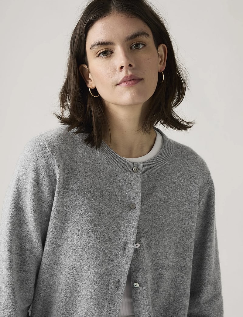 Levi's® - SUPER SOFT CREWNECK CARDI DARK - koftor - neutrals - 4