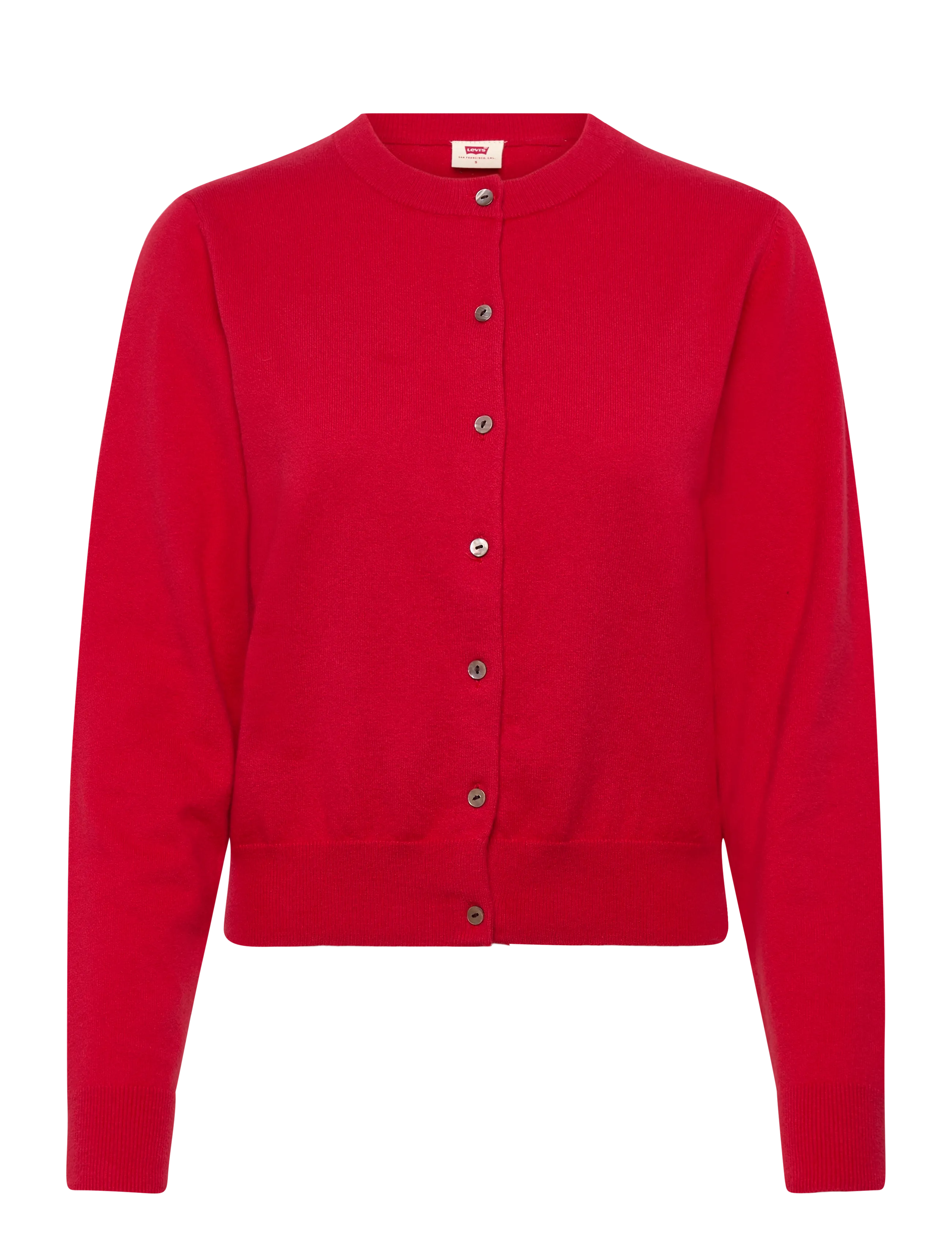 Levi's® SUPER SOFT CREWNECK CARDI TRUE - Strikkevarer - REDS / red