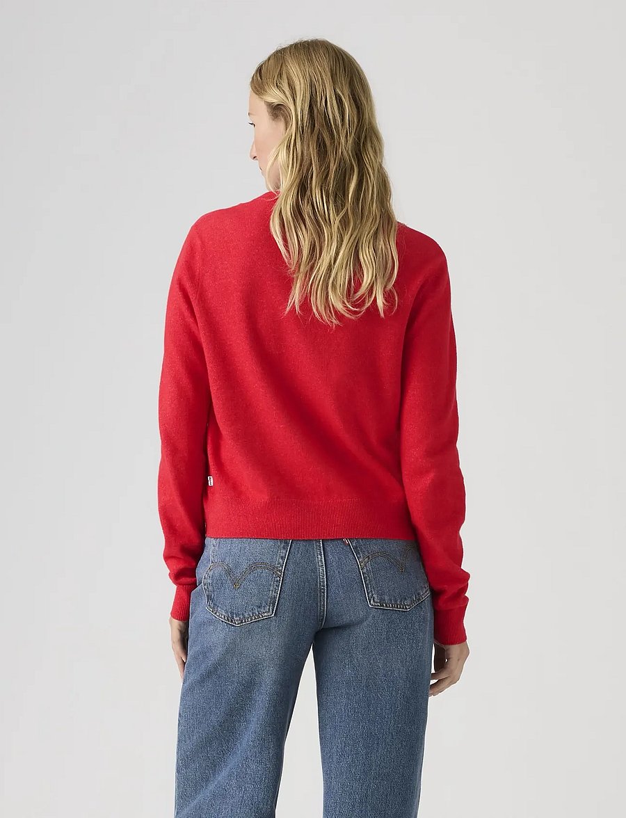 Levi's® - SUPER SOFT CREWNECK CARDI TRUE - koftor - reds - 3