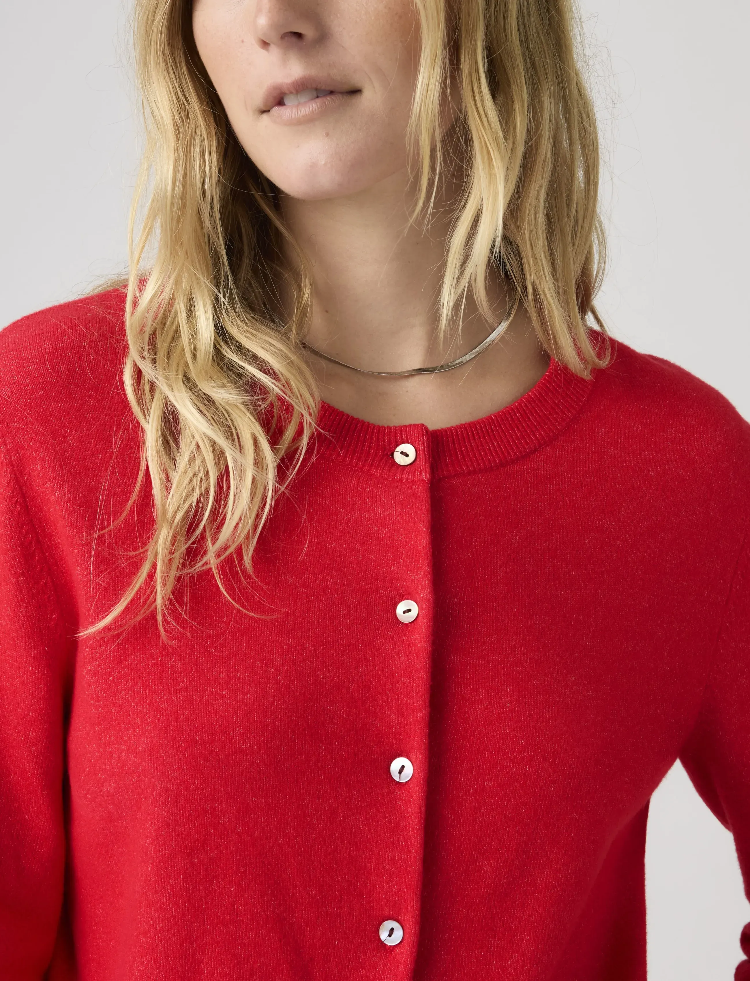 Levi's® - SUPER SOFT CREWNECK CARDI TRUE - gebreide vesten - reds - 4
