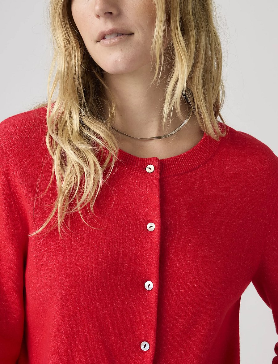 Levi's® - SUPER SOFT CREWNECK CARDI TRUE - koftor - reds - 4