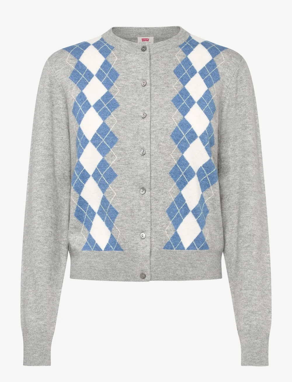 Levi's® - TARA CREWNECK CARDI ELGIN PLAC - cardigans - blues - 1