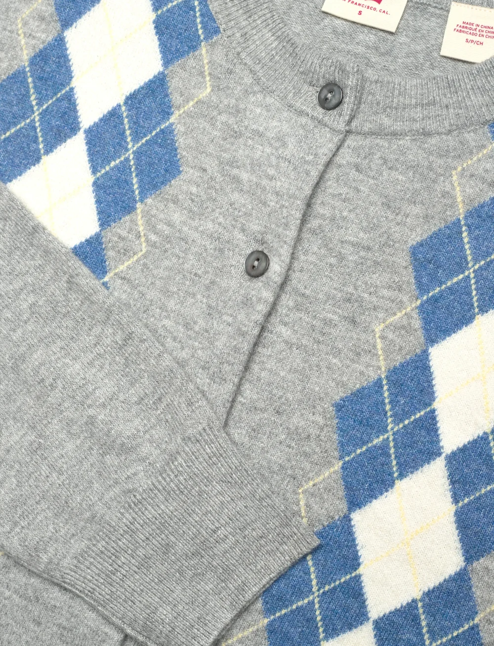 Levi's® - TARA CREWNECK CARDI ELGIN PLAC - cardigans - blues - 4