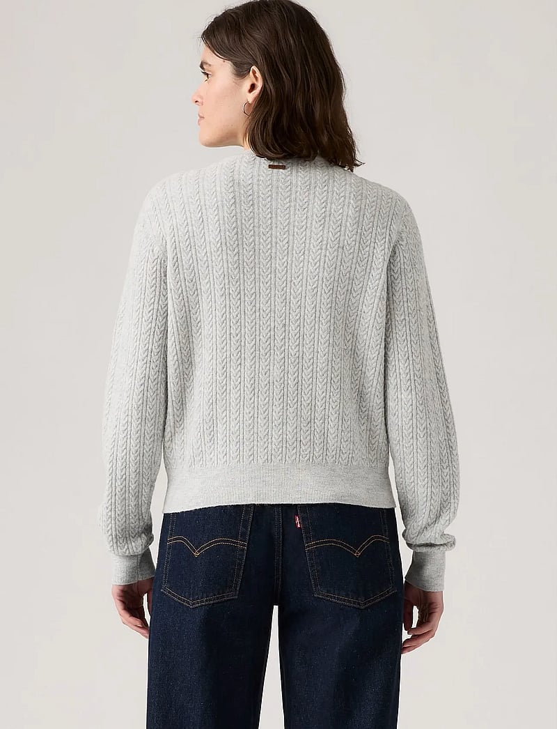 Levi's® - SUPER SOFT CREWNECK CARDI LIGH - cardigans - greys - 4