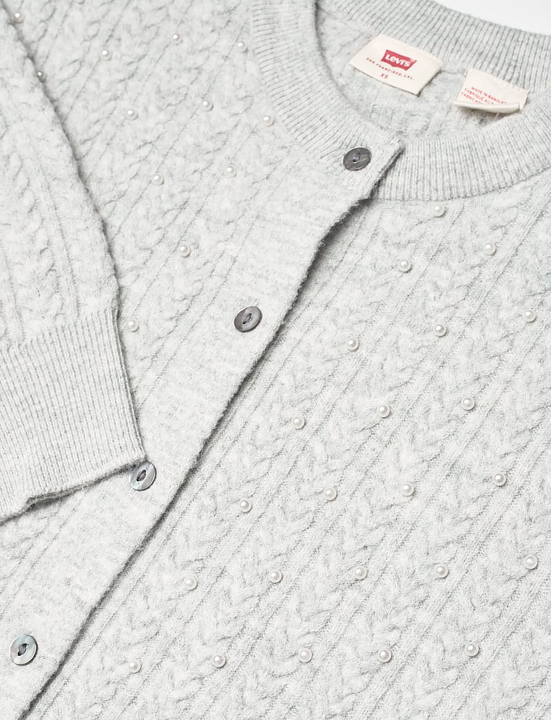 Levi's® - SUPER SOFT CREWNECK CARDI LIGH - cardigans - greys - 5