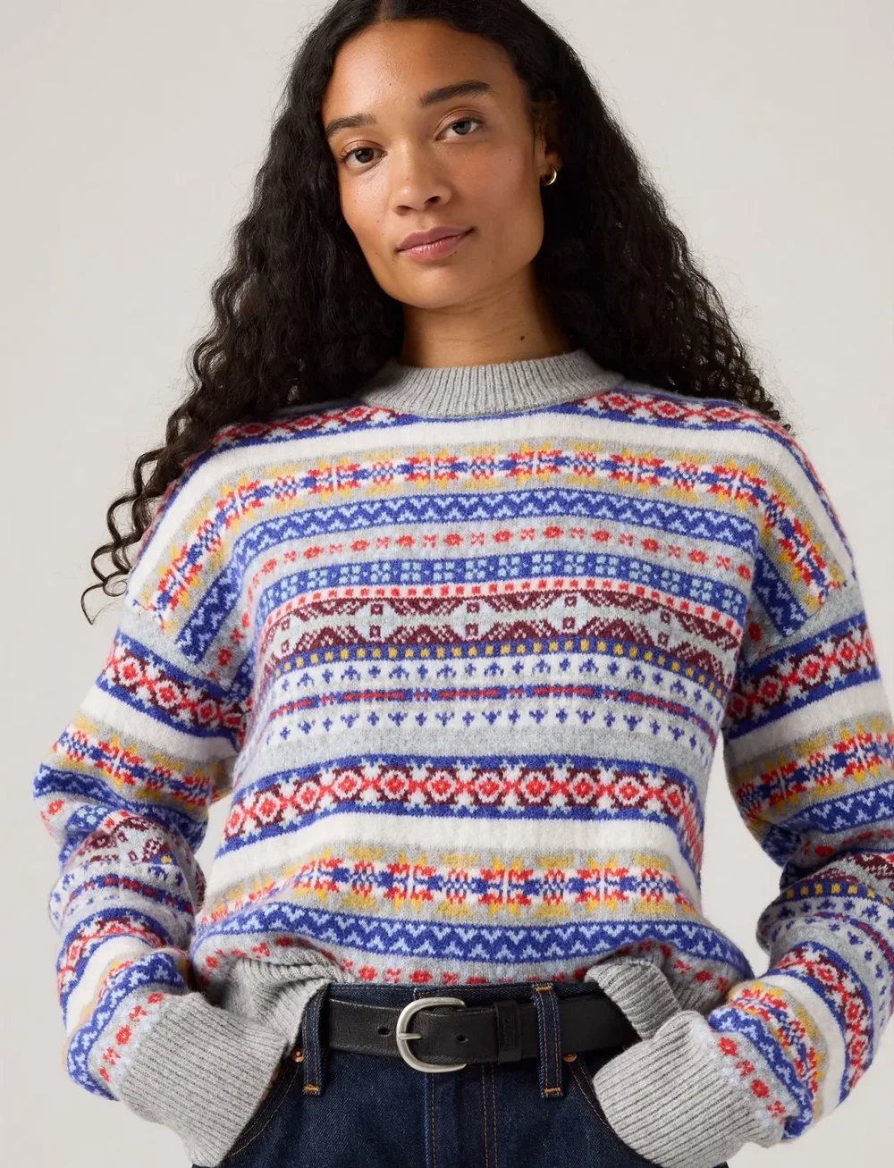 Levi's® - INES FAIRISLE SWEATER LEANDRA - sviitrid - multi-color - 0