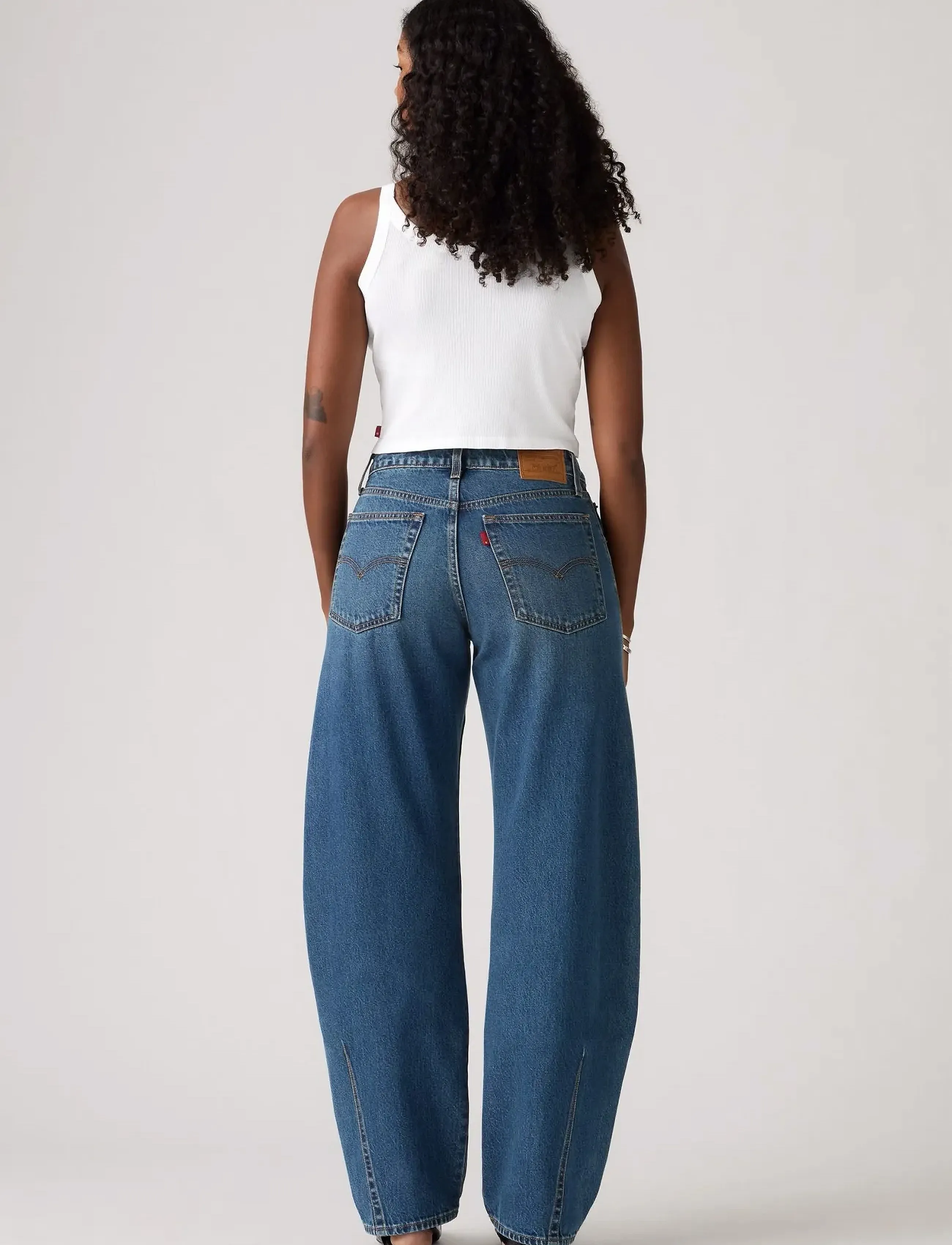 Levi's® - BAGGY DAD BARREL MOST WANTED - barrel gallabuxur - dark indigo - worn in - 4