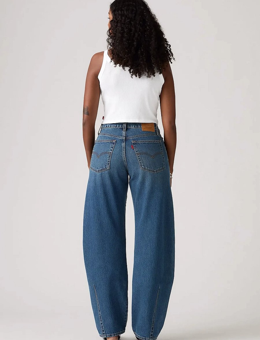 Levi's® - BAGGY DAD BARREL MOST WANTED - barrel jeans - dark indigo - worn in - 4