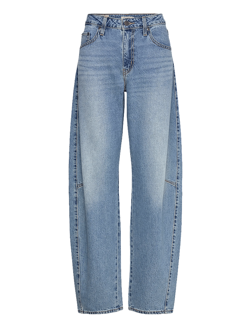 Levi's® - BAGGY DAD BARREL EASY DAYS BAR - barrel jeans - med indigo - worn in - 1