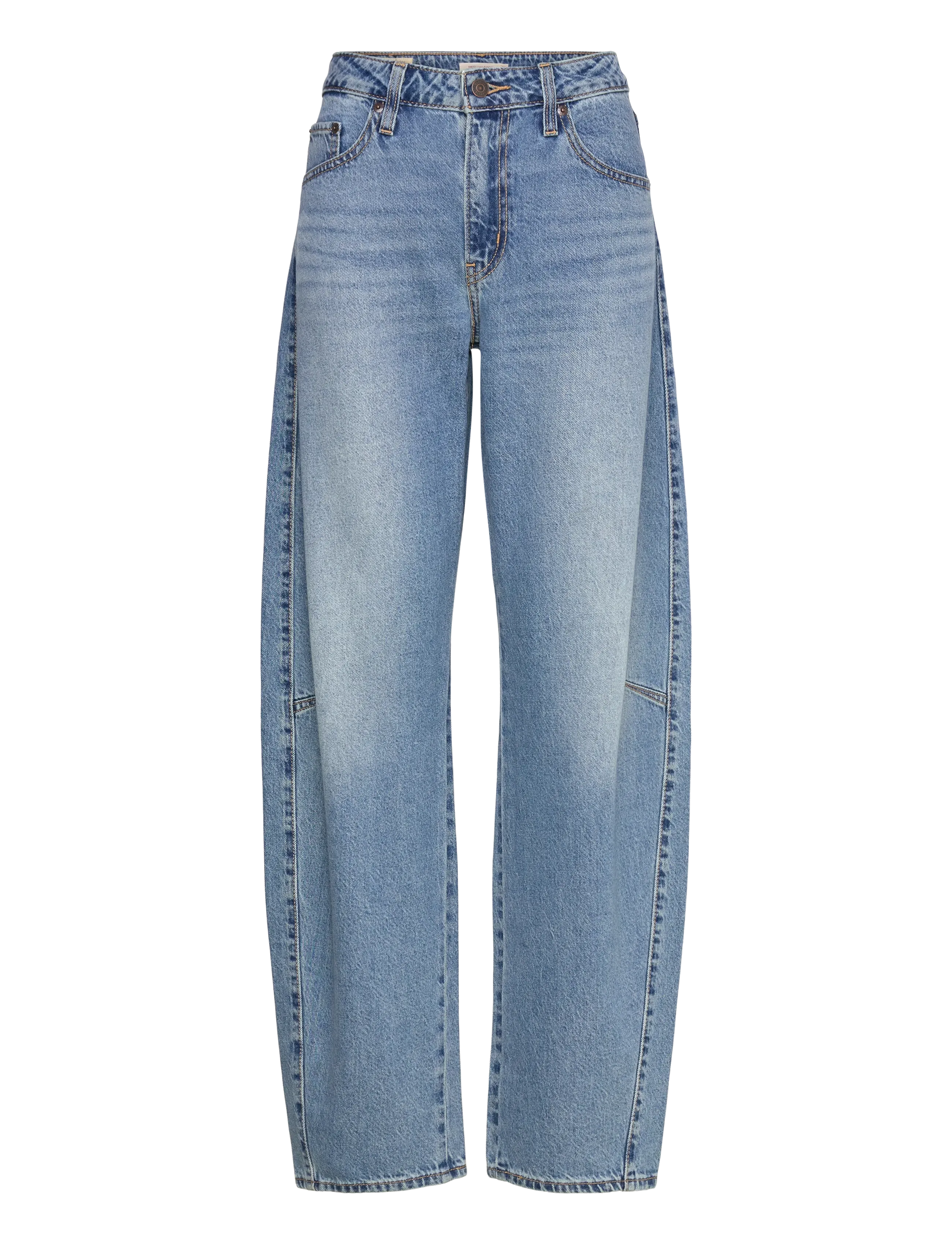 Levi's® - BAGGY DAD BARREL EASY DAYS BAR - barrel jeans - med indigo - worn in - 1