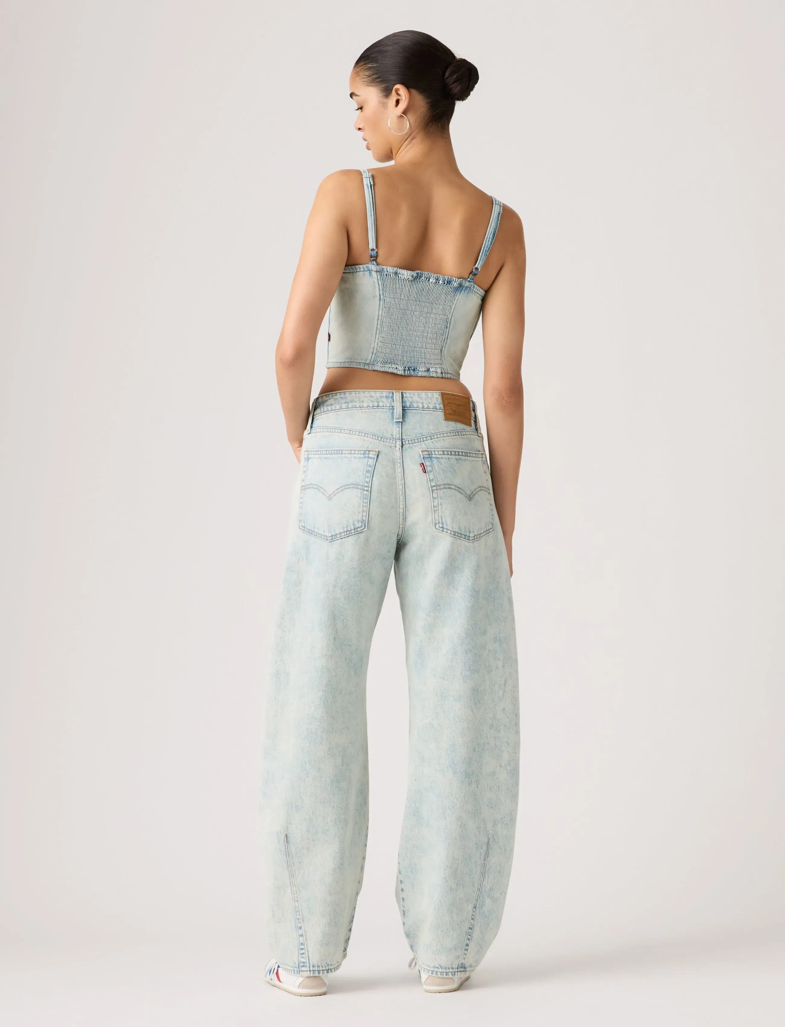 Levi's® - BAGGY DAD BARREL CIELITO LINDO - barrel jeans - light indigo - worn in - 4