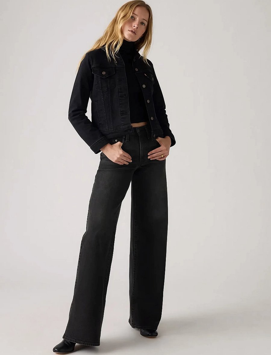 Levi's® - 728 HR WIDE LEG RODEO PRINCESS - schlaghosen - blacks - 0