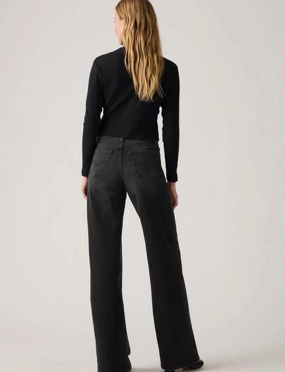Levi's® - 728 HR WIDE LEG RODEO PRINCESS - flared jeans - blacks - 4