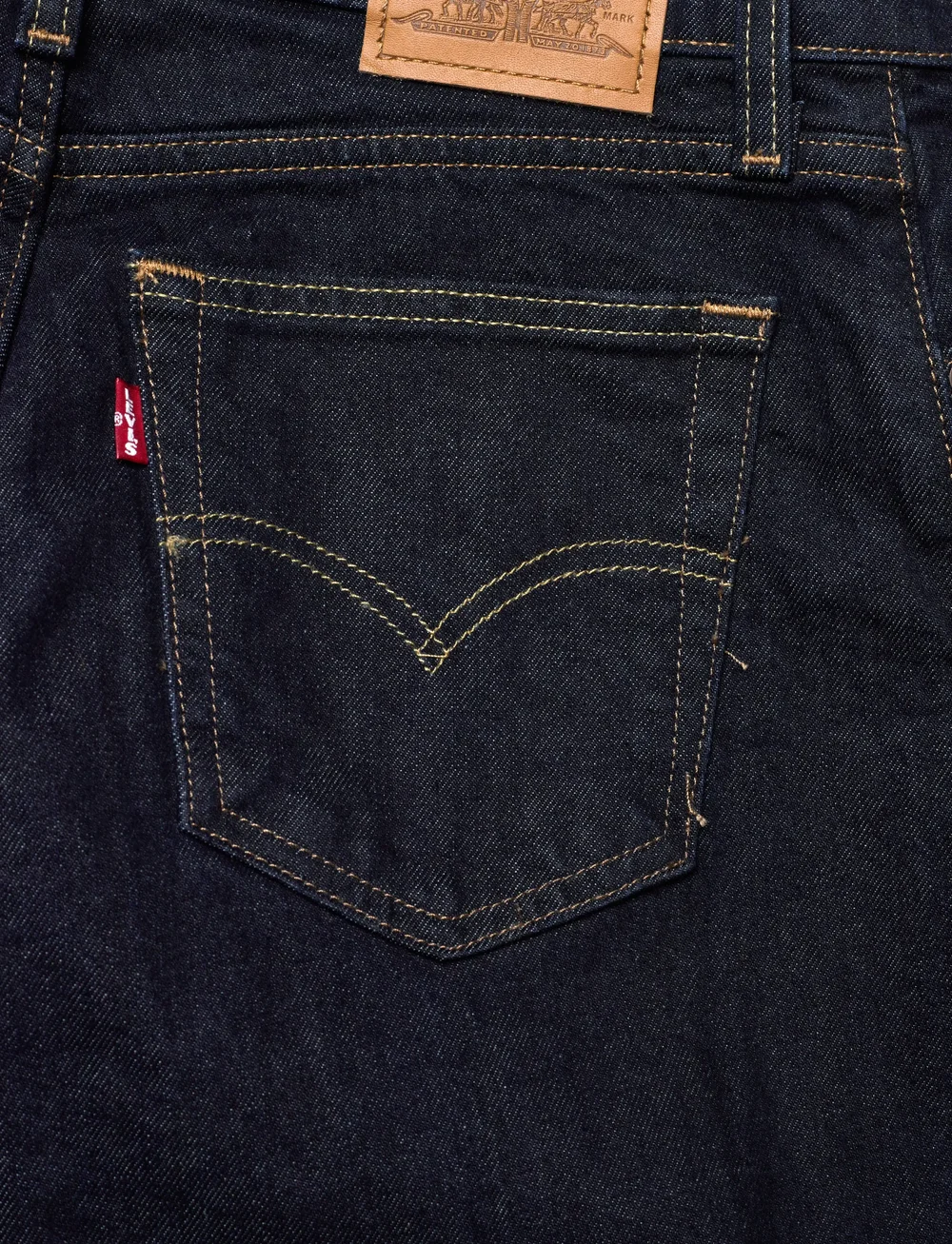 Levi's® - 728 HR WIDE LEG RETRO RINSE LB - nuo kelių platėjantys džinsai - dark indigo - flat finish - 4