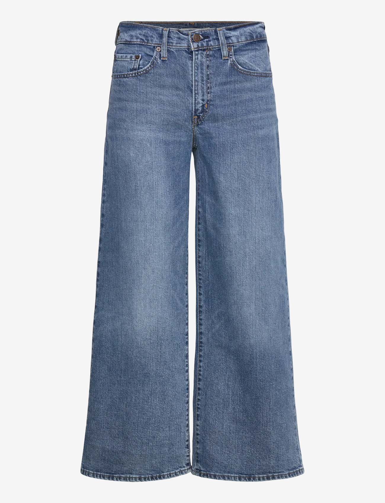 Levi's® - 728 HR WIDE LEG SWEET SUCCESS - vida jeans - med indigo - worn in - 1