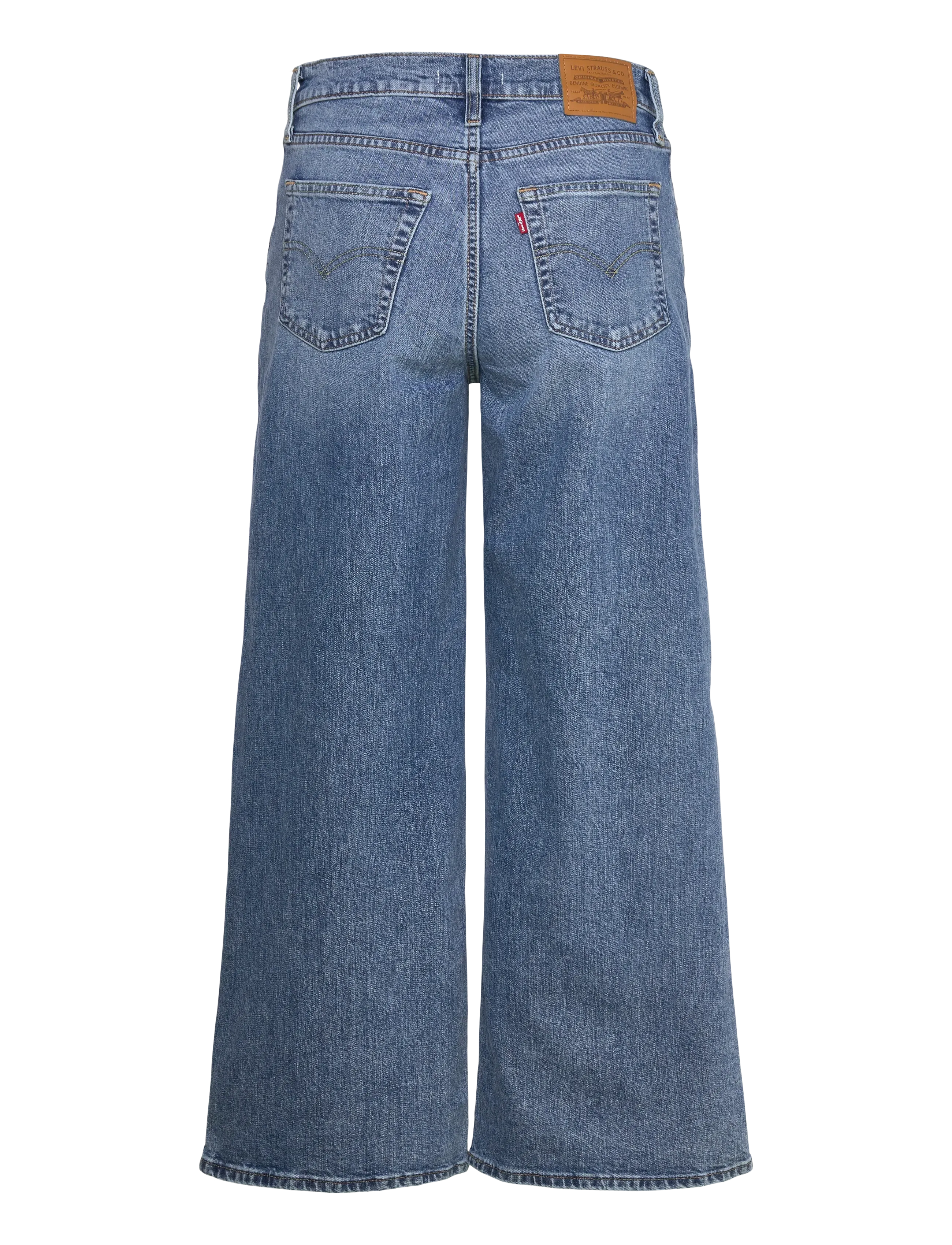 Levi's® - 728 HR WIDE LEG SWEET SUCCESS - pantalons larges - med indigo - worn in - 2