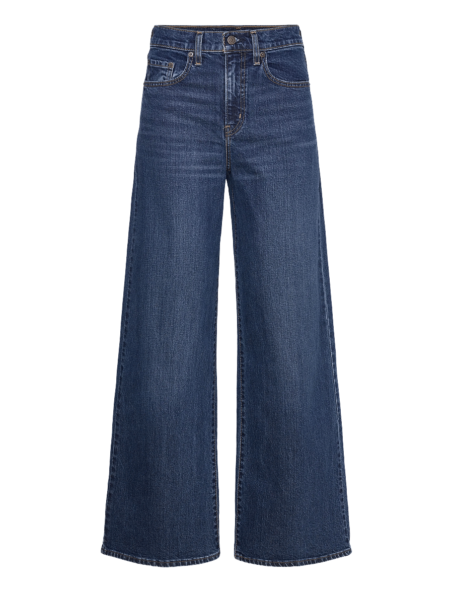 Levi's® - 728 HR WIDE LEG WOODSTOCK WIDE - pantalons larges - dark indigo - worn in - 1