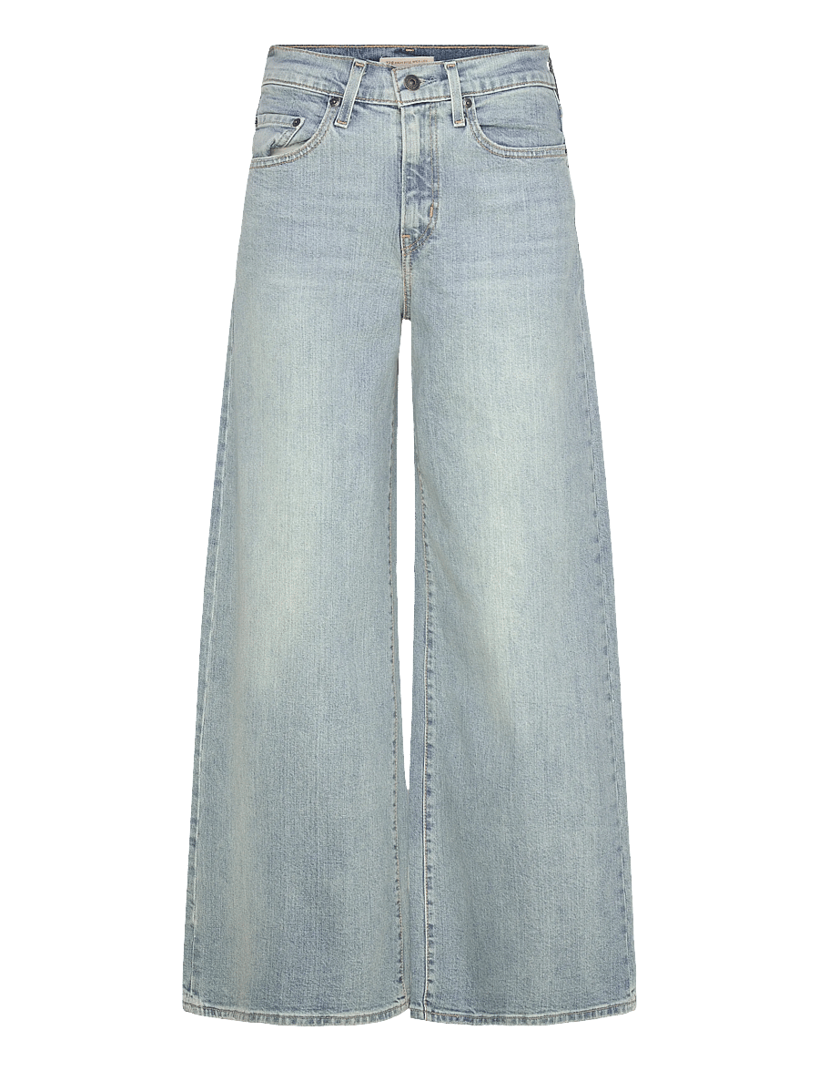 Levi's® - 728 HR WIDE LEG HEADWINDS AHEA - hosen mit weitem bein - light indigo - worn in - 1