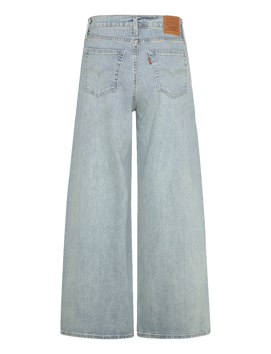 Levi's® - 728 HR WIDE LEG HEADWINDS AHEA - hosen mit weitem bein - light indigo - worn in - 2