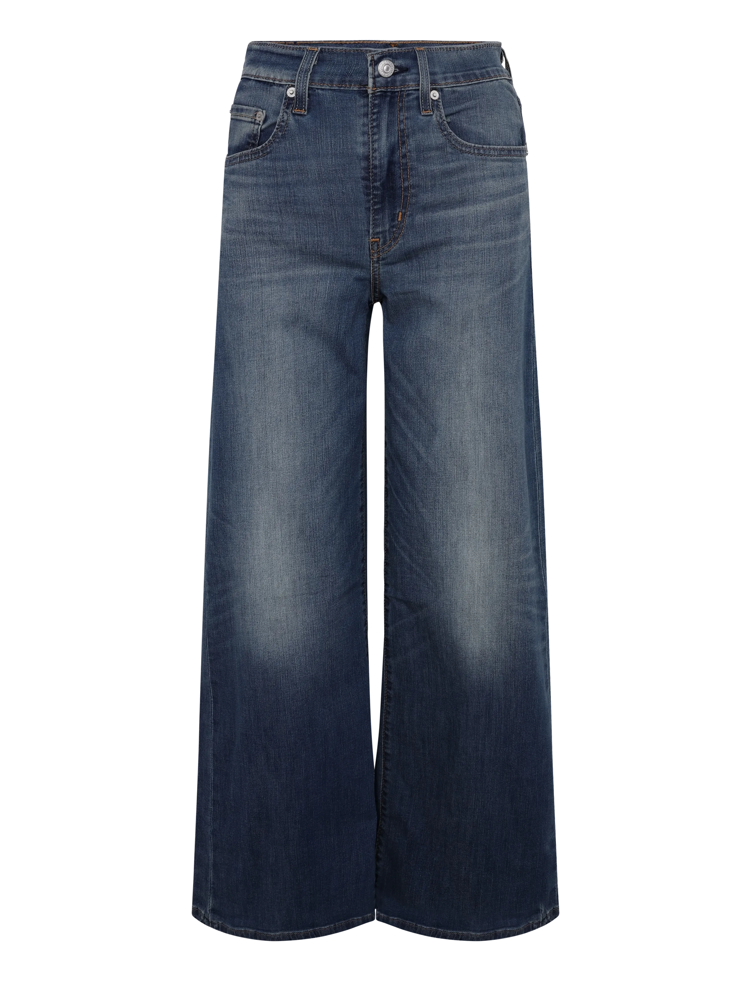 Levi's® 728 HR WIDE LEG QUIET COOL - Laia säärega teksad - MED INDIGO - WORN IN / blue