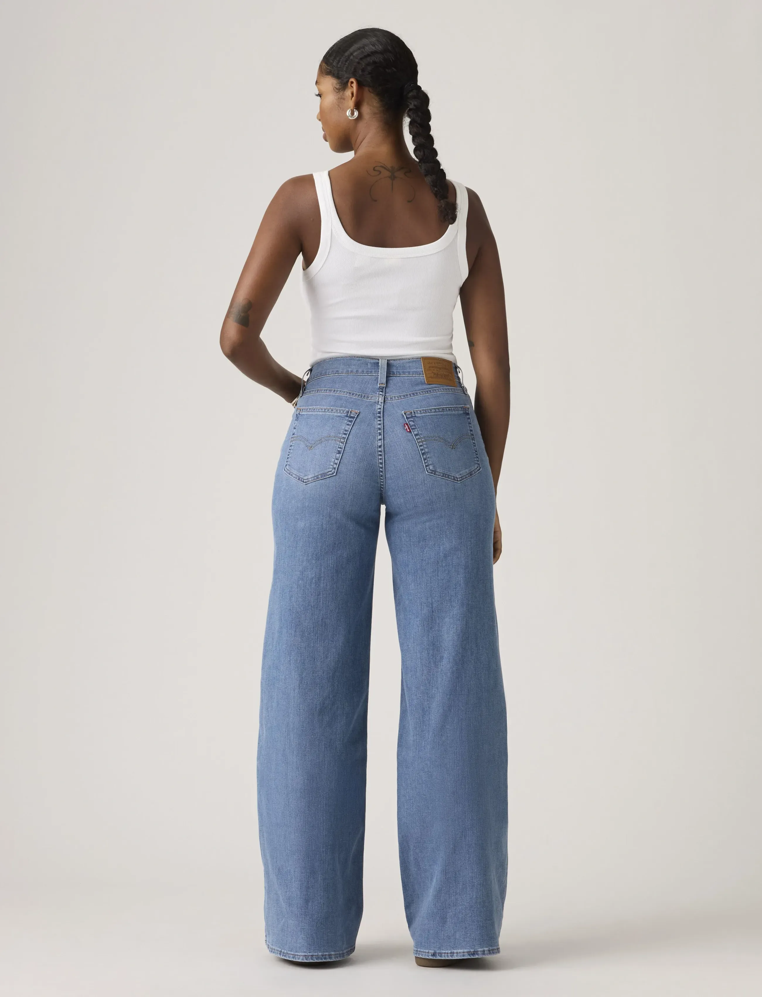 Levi's® - 728 HR WIDE LEG COOL SURF - brede jeans - med indigo - worn in - 4